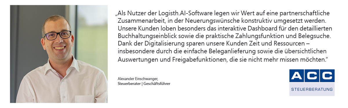 ACC Steuerberatung – Referenz Logisth.AI